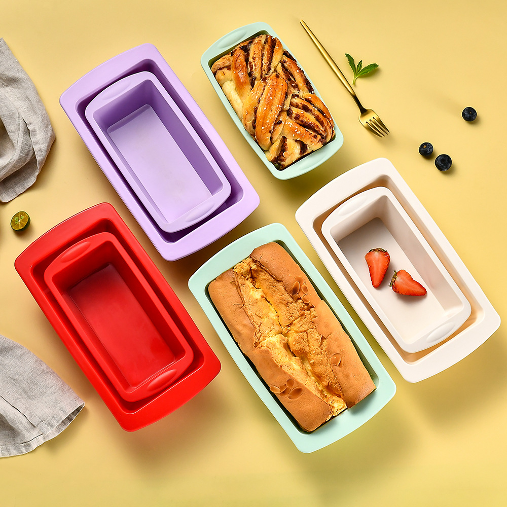 Food Storage Eggs - Rechteckige Silikon-Toastform für den Haushalt, Antihaft-Kuchenform,