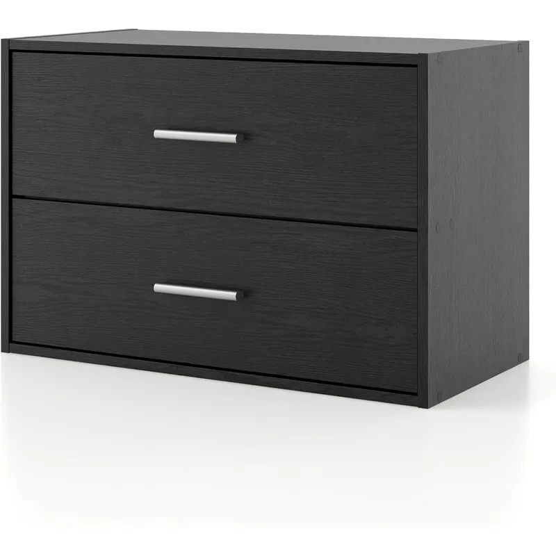 Food Storage Under Bed - Homes: Inside + Out 2-Schubladen-Holz-Aufbewahrungsschubladen, kleiner