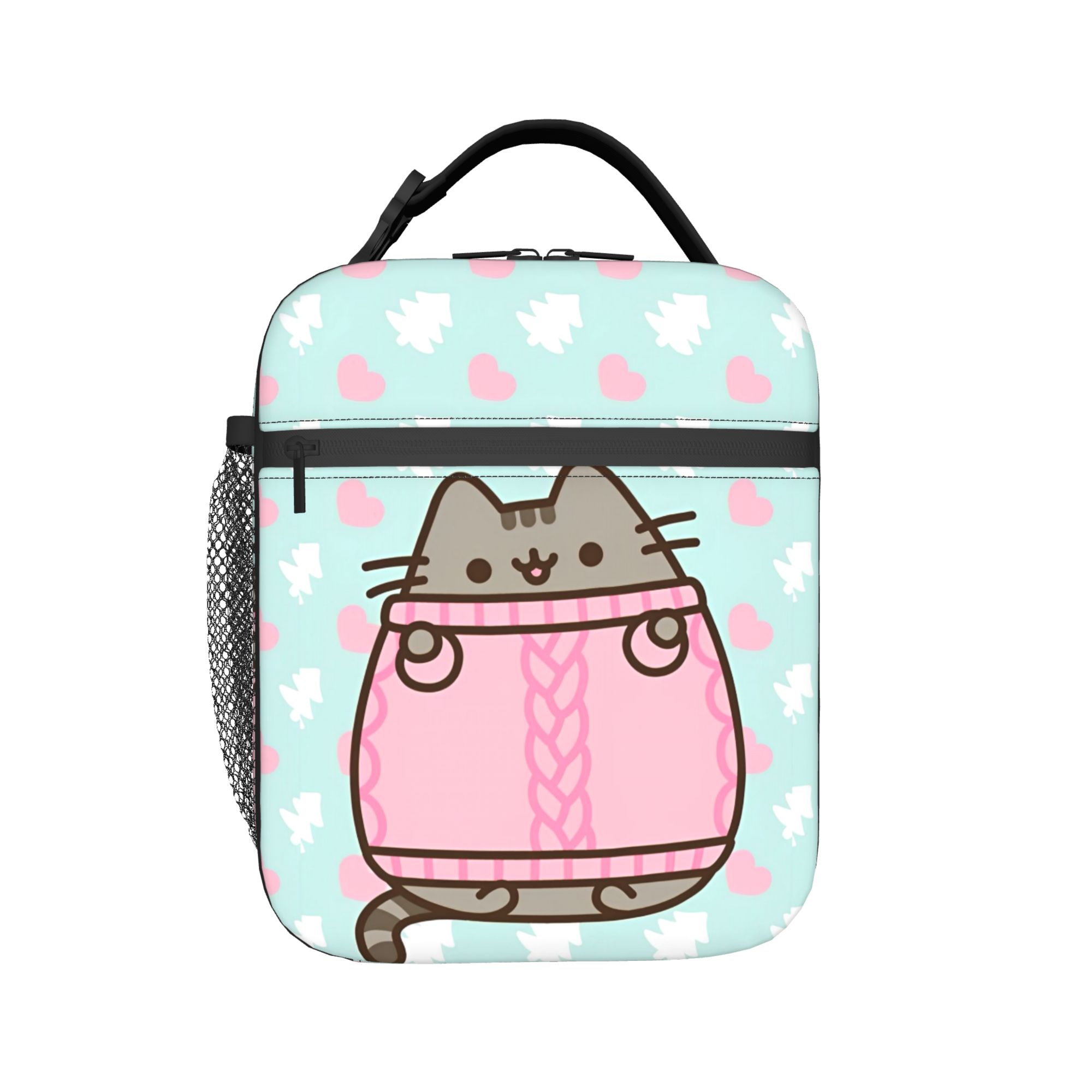 Food Storage Keep Warm - Isolierte Lunchtaschen mit niedlichen Katzenmotiven, tragbar,