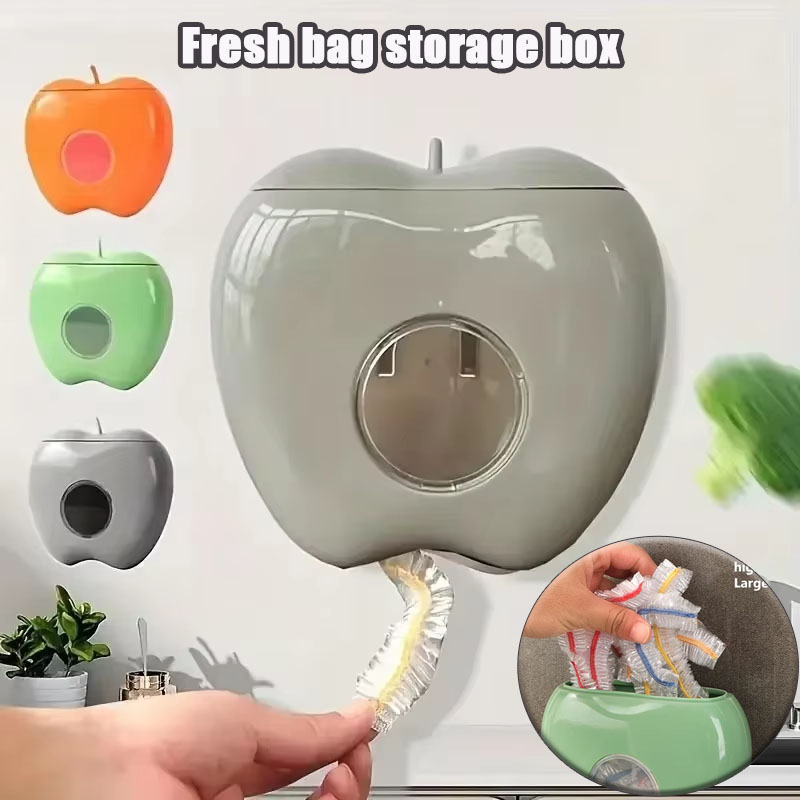 Food Storage Box Plastic - 1 Stück Spender-Aufbewahrungsbox für Lebensmittelbeutel, staubdicht,