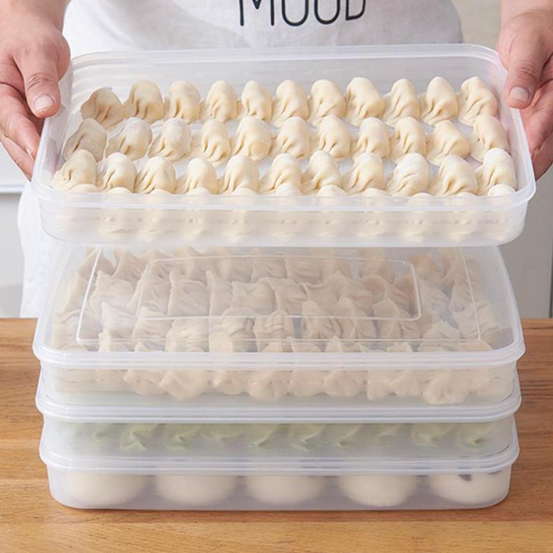Food Storage Vegetables - Transparente Küchen-Aufbewahrungsbox Kühlschrank-Organizer Lebensmittelechte Kunststoffbehälter für