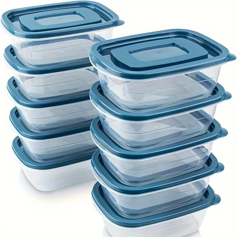 Food Storage With Colander - Ein Set aus 6 transparenten, stapelbaren