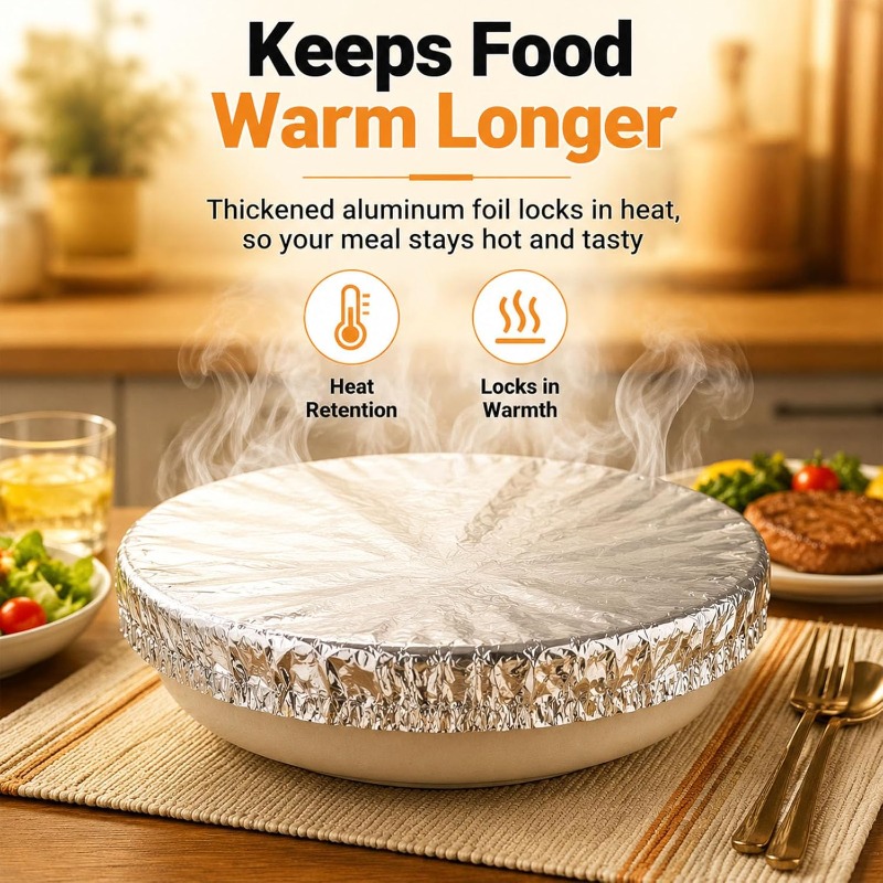 Food Storage With Colander - Aluminiumfolie Isolierabdeckungen Einweg-Lebensmittelabdeckung Frischhaltefolie Obst-Aufbewahrungsabdeckung Küchen-Isolierdeckel
