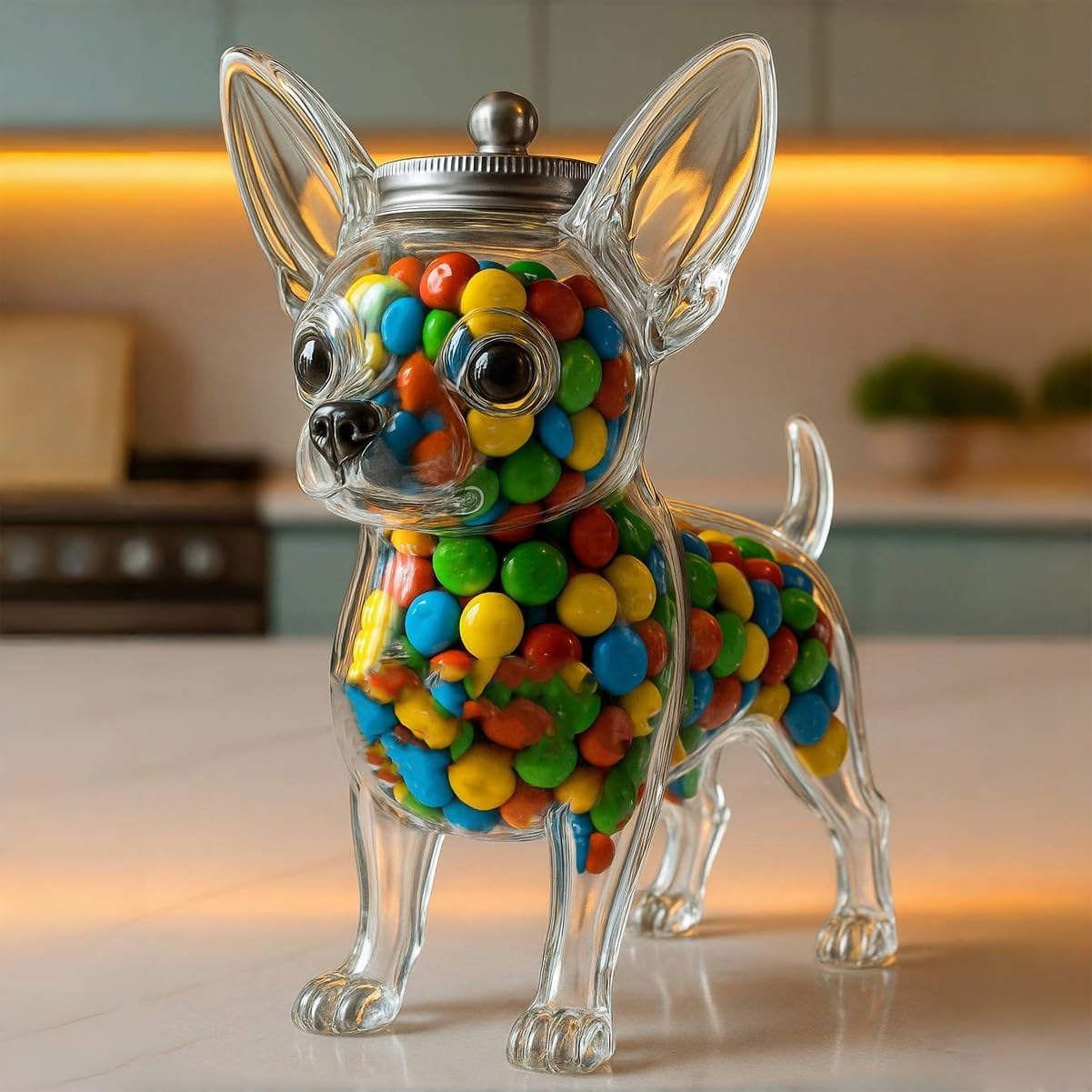 Food Storage Glass Set - Behälter in Form eines Chihuahua-Hundes zur