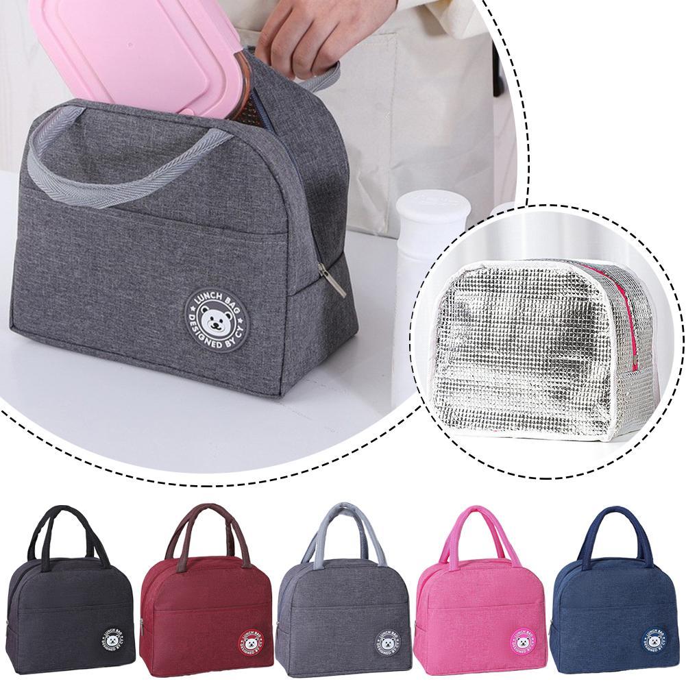 Food Storage Keep Warm - Isolierte Lunch-Tasche Tragbare Thermische Kühltasche Wasserdichte