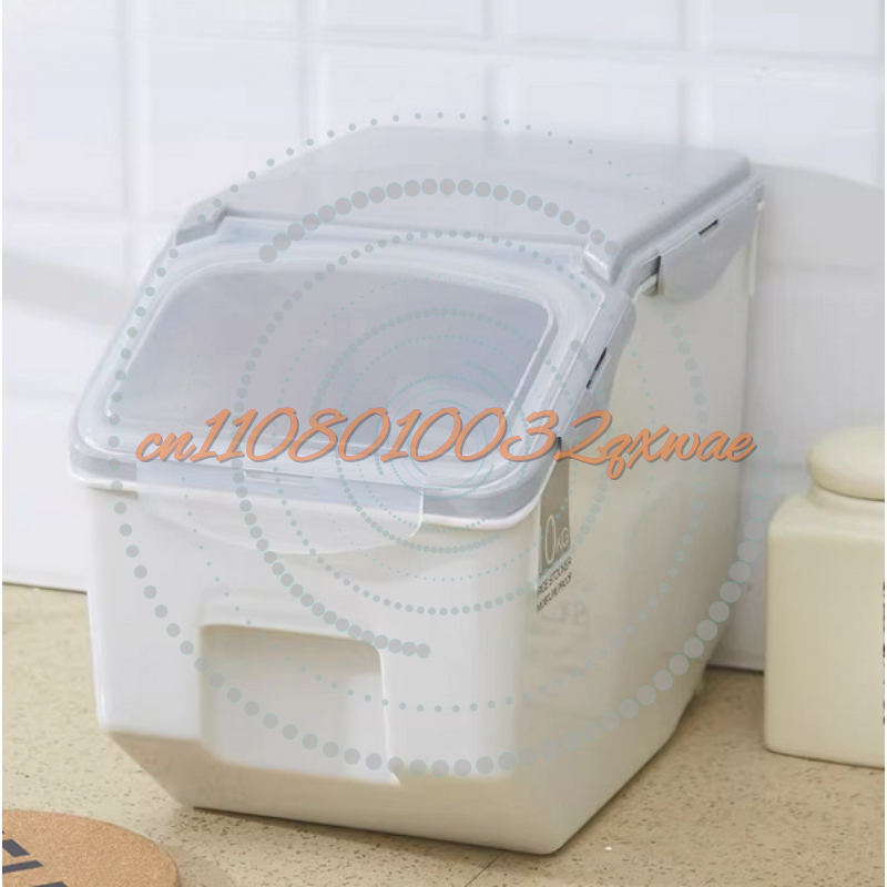 Food Storage Containers Plastic Box - 10/15kg Großer Reisbehälter Küchen-Getreide-Aufbewahrungsbox Versiegelter Feuchtigkeitsbeständiger