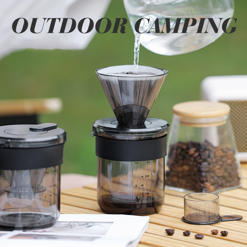 Food Storage For Camping - Handbraue Drei-in-Eins-Kaffeekanne mit Skala, lebensmittelechtes dickes
