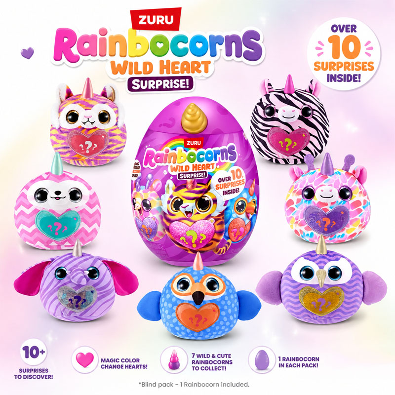 Food Storage Eggs - ZURU Rainocorns Wild Heart Überraschung Regenbogen-Einhorn-Serie