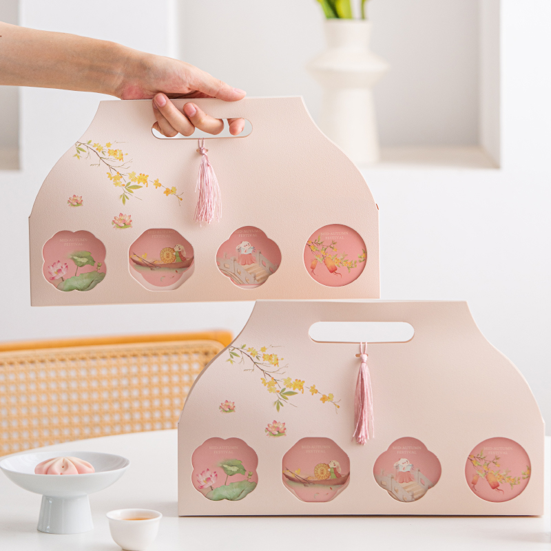 Food Storage Eggs - 5 Sets Mooncake-Verpackungsbox, Mondkuchen-Boxen, chinesisches Eigelb,