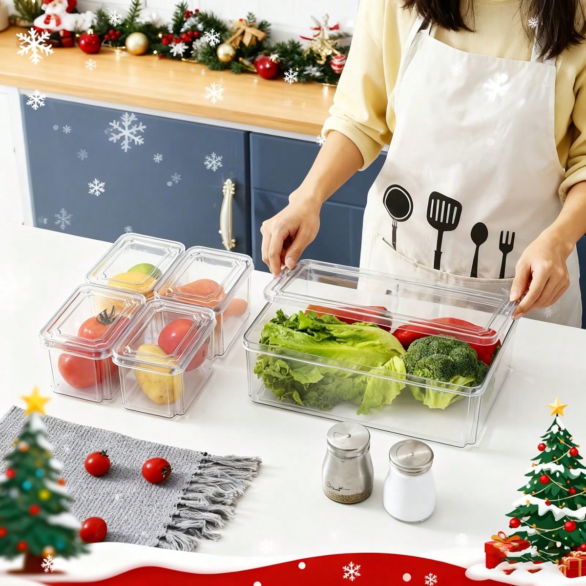 7/14er-Pack stapelbare Kühlsch – Food Storage Vegetables Bewertung und Preis