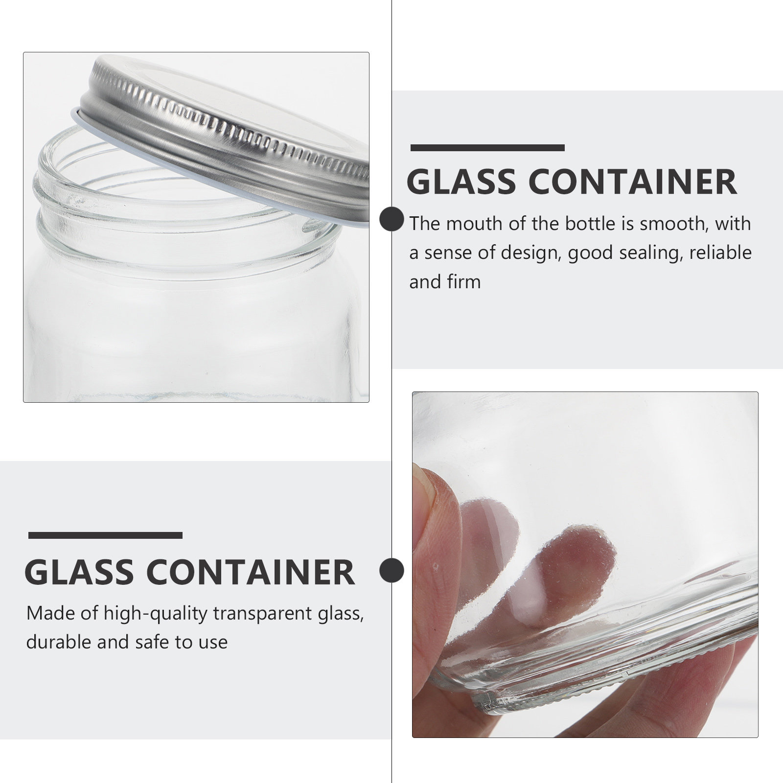6-teiliges Set aus Glasbehälte – Food Storage Jar Set Bewertung und Preis