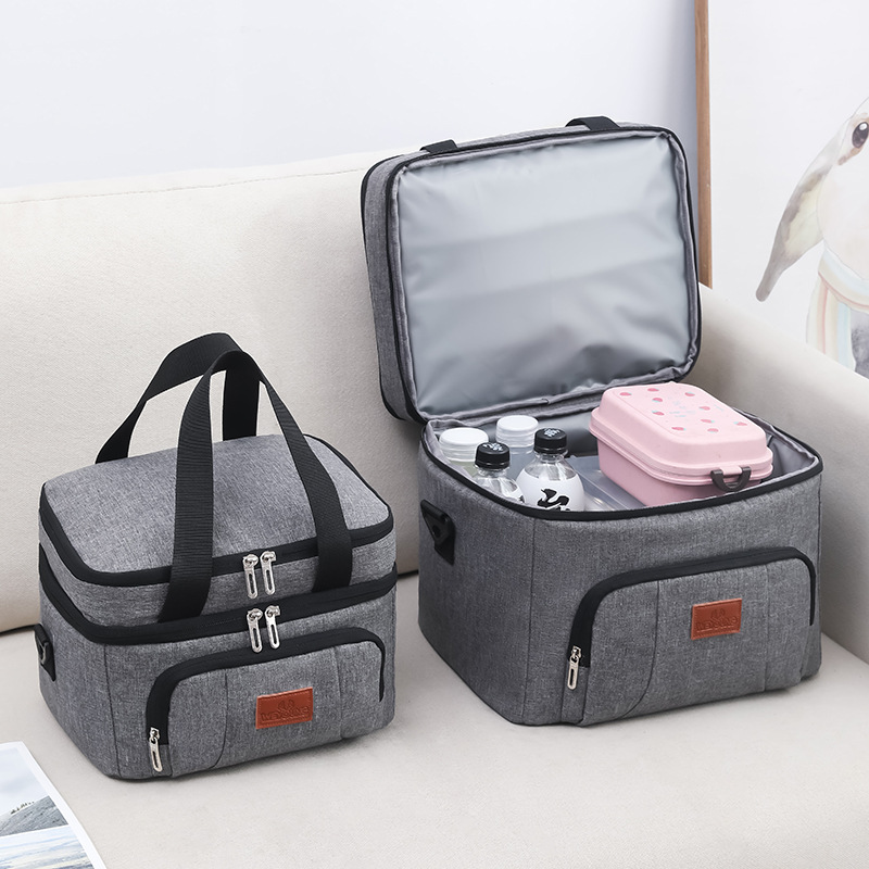 Doppelschichtige Lunchbox-Aufb – Food Storage Keep Warm Bewertung und Preis