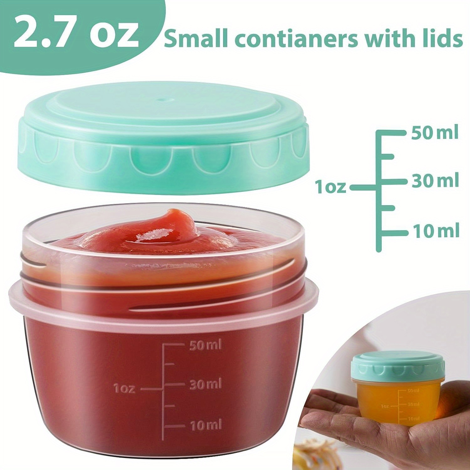 1–6 Stück 2,7 oz Salatdressing – Food Storage For Camping Bewertung und Preis