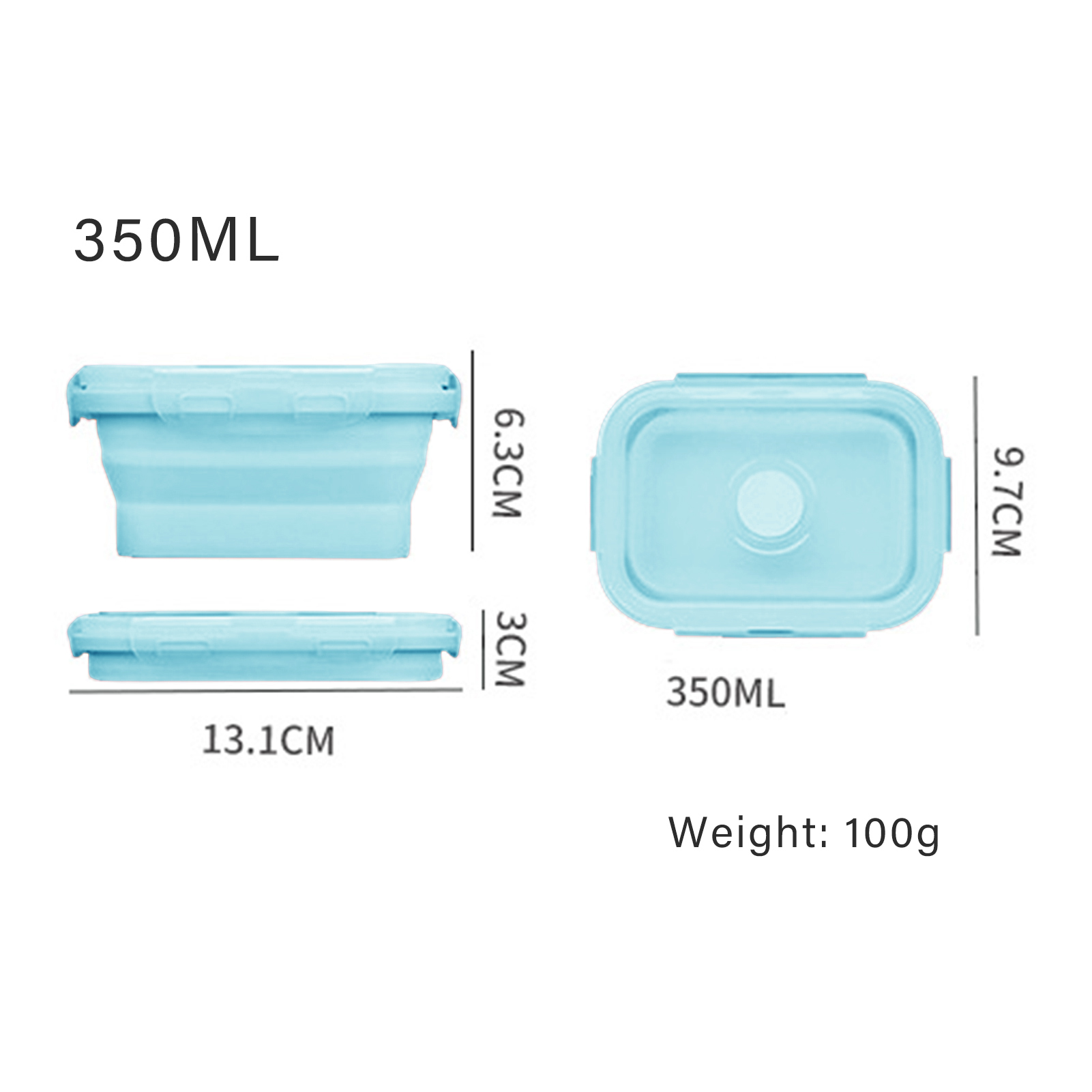 Silikon-Lunchbox, Lebensmittel – Food Storage Containers Plastic Box Bewertung und Preis