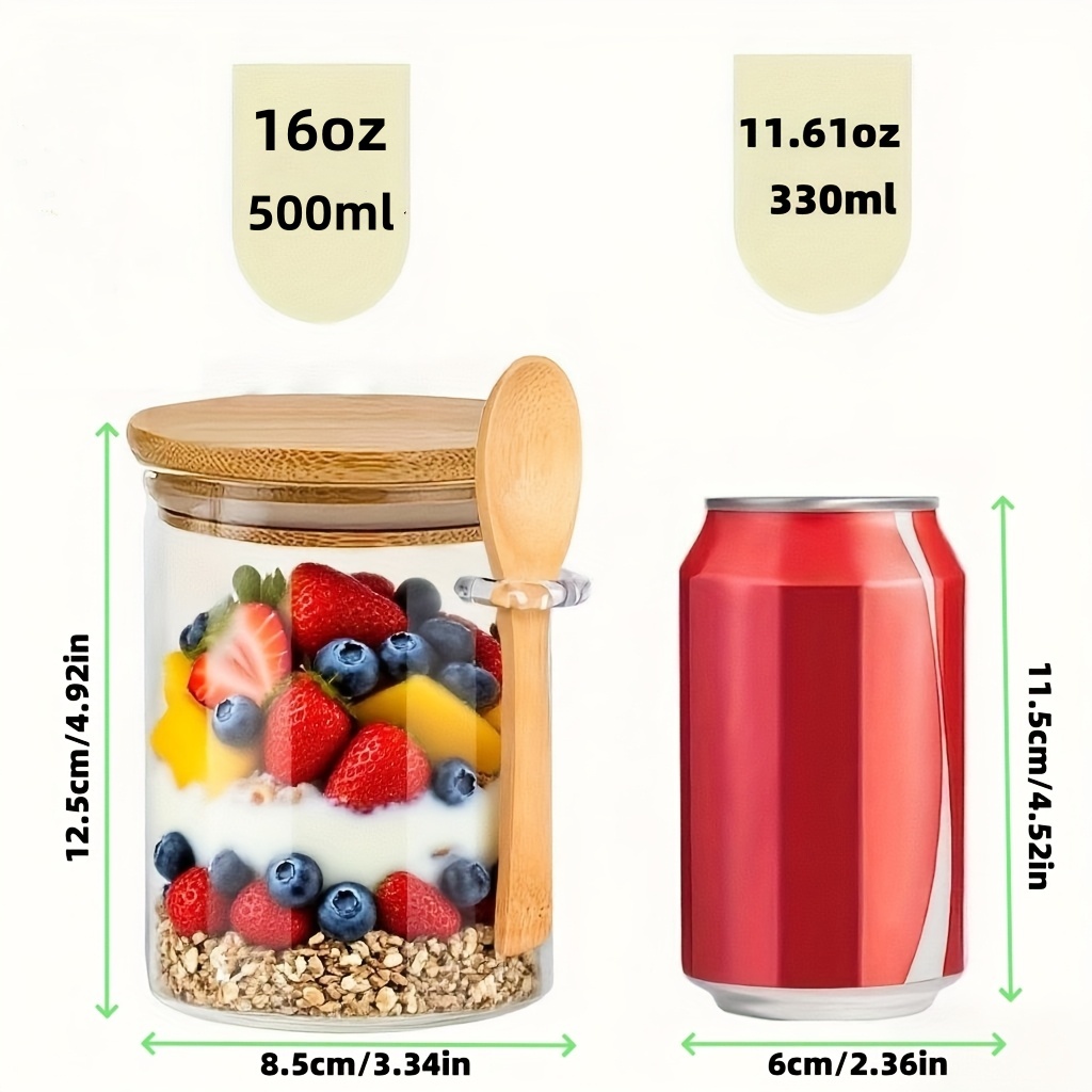 1/2/4/8-teiliges Glasbecher-Se – Food Storage Jar Set Bewertung und Preis