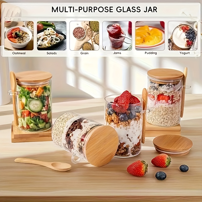 1/2/4/8-teiliges Glasbecher-Se – Food Storage Jar Set Bewertung und Preis