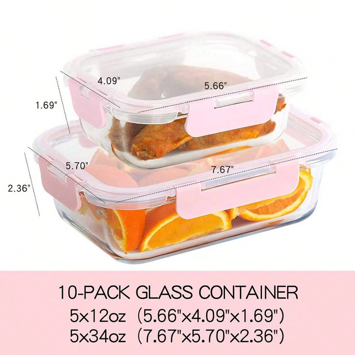 10er-Pack Glas-Mahlzeitbehälte – Food Storage With Colander Bewertung und Preis