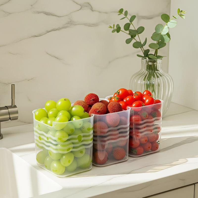 Neu! 4 Stück Küchen-Organisati – Food Storage Box Plastic Bewertung und Preis