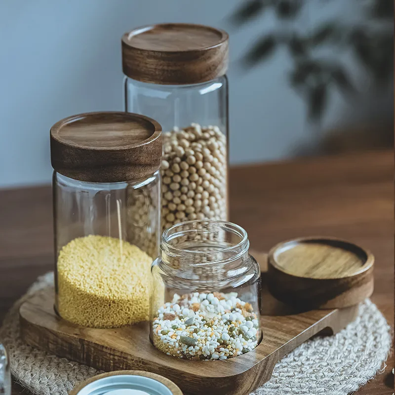 Holzdeckel Orgnizer Glas luftd – Food Storage Jar Set Bewertung und Preis