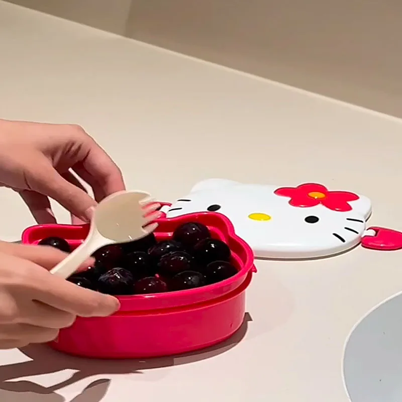 Niedliche Hello Kitty-förmige  – Food Storage Containers Plastic Box Bewertung und Preis