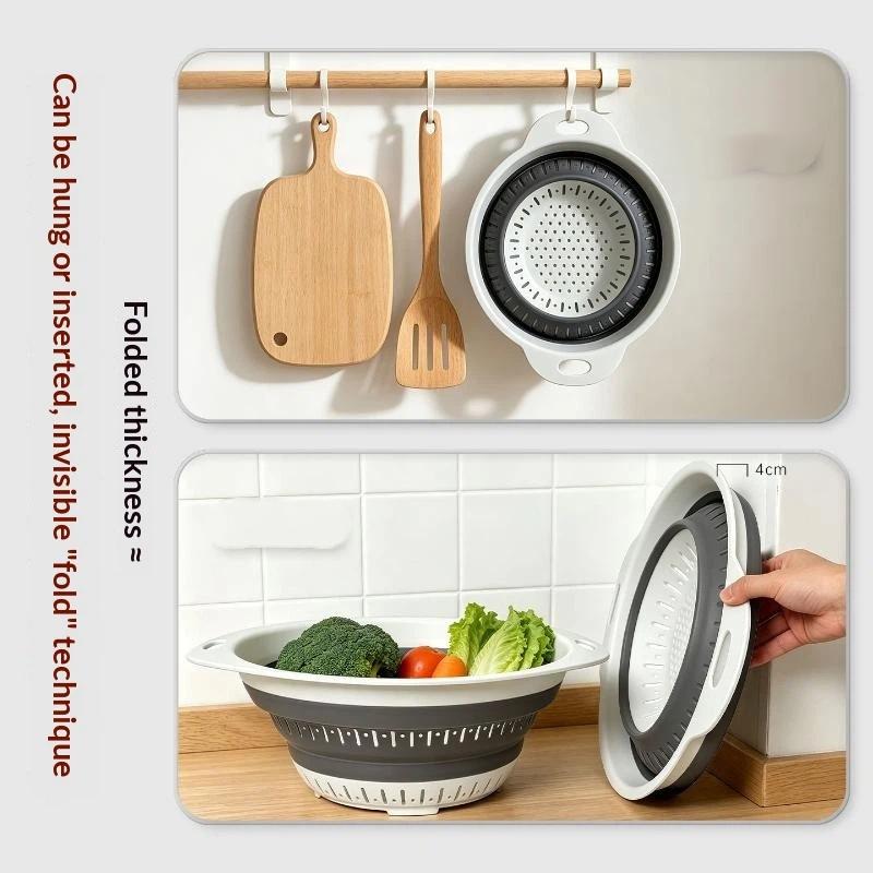 Langlebiger Silikon-Faltabtrop – Food Storage Vegetables Bewertung und Preis