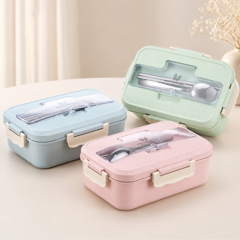 Weizenstroh-Lunchbox, mikrowel – Food Storage Containers Plastic Box Bewertung und Preis